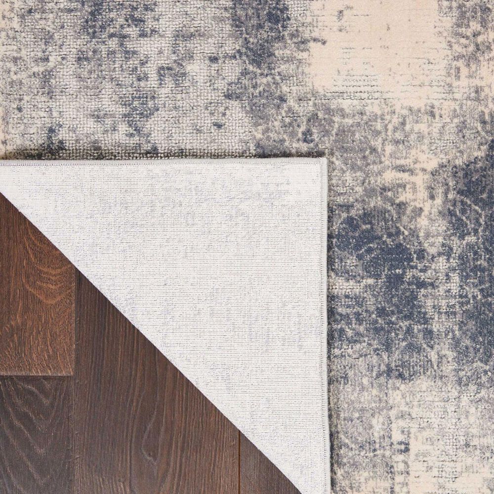 Nourison Rustic Textures 7&#39;10&quot; x 10&#39;6&quot; Blue and Ivory Area Rug, , large