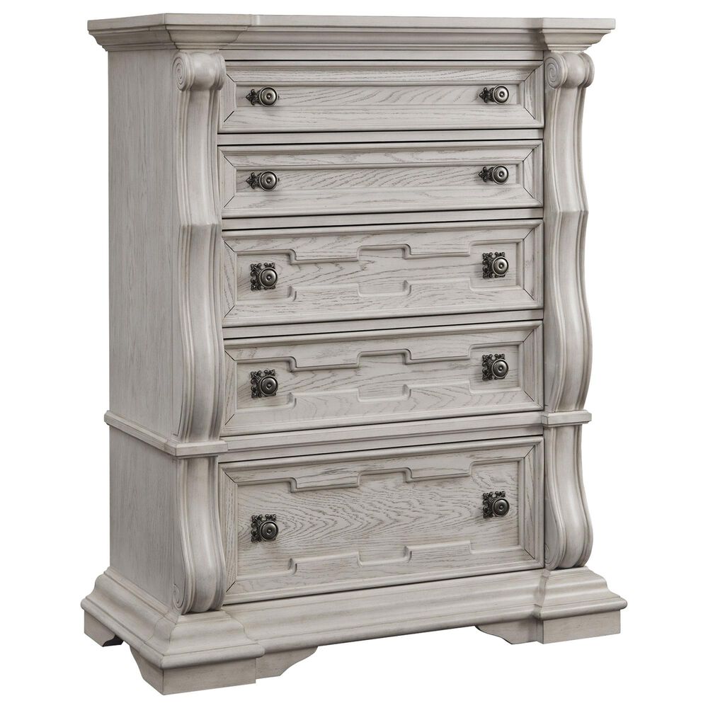 Millenium Bruchandi 5-Piece Queen Panel Bedroom Set in Antique White, , large