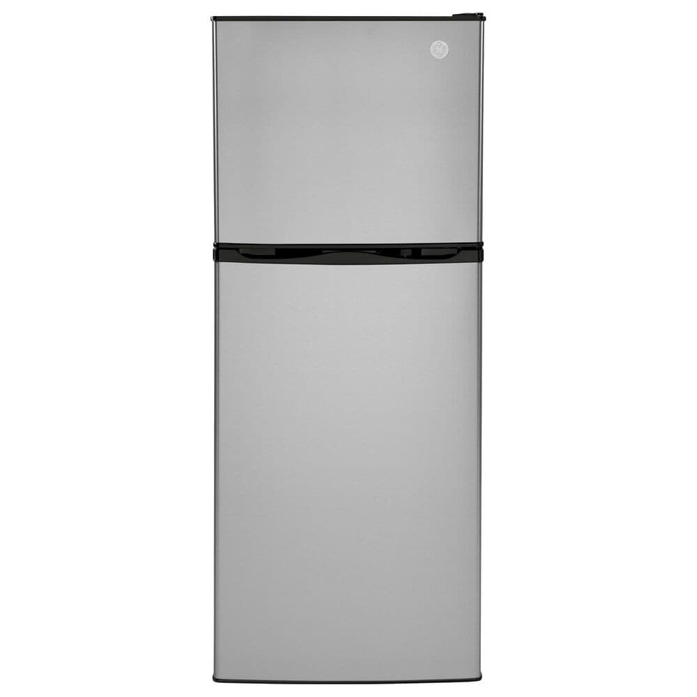 GE Appliances 9.8 Cu. Ft. Top-Freezer Refrigerator in Stainless Steel, , large