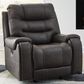 Ashley Femley Manual Rocker Recliner in Smoke, , large