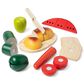 Melissa & Doug Wooden Cutting Food Play Food Set, , large