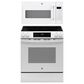 GE Appliances 2-Piece Kitchen Packages with 30" Slide-In Electric Range and 1.9 Cu. Ft. Over-the-Range Microwave Oven in White, , large