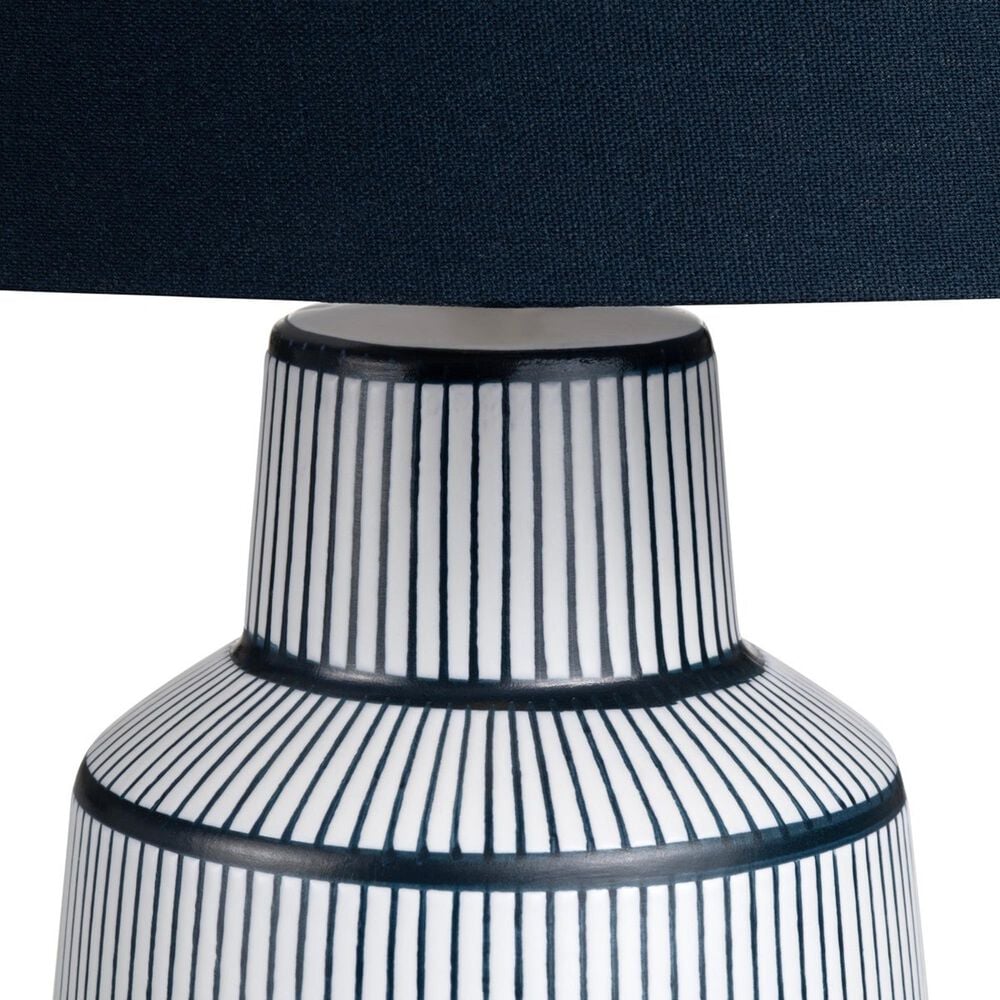 Crestview Collection Thorne Table Lamp in Navy and White, , large