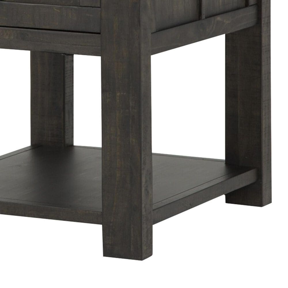 Nicolette Home Garrett Rectangular End Table in Weathered Charcoal, , large