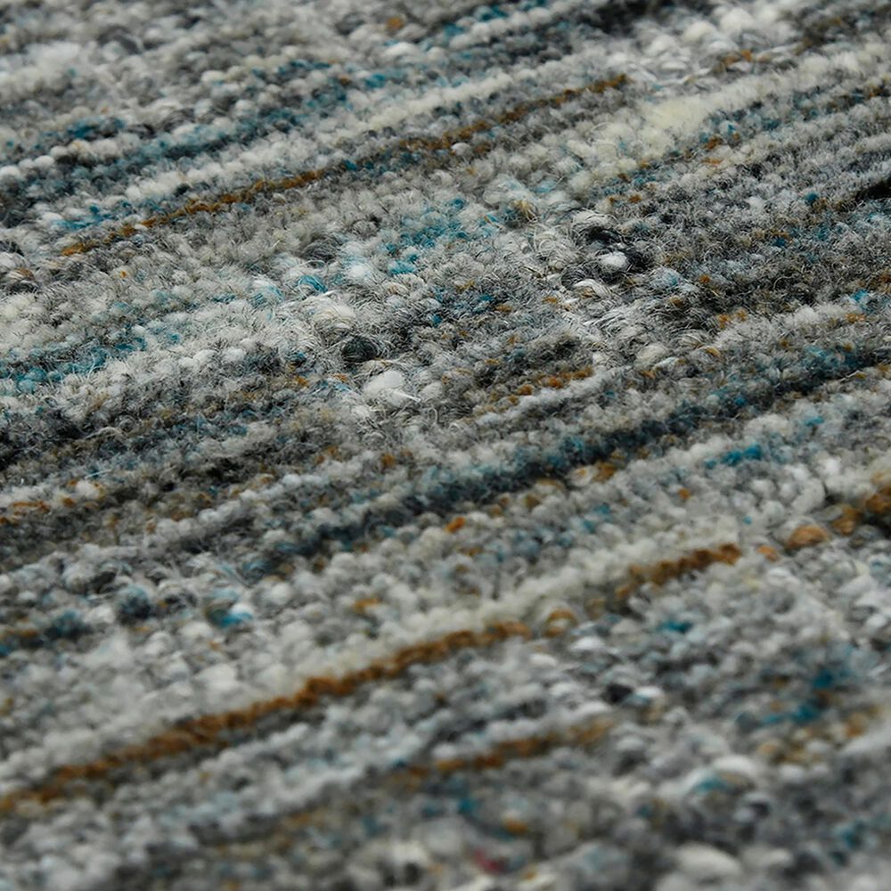 Amer Rugs Houston 7&#39;9&quot; x 9&#39;9&quot; Turq Gray Area Rug, , large