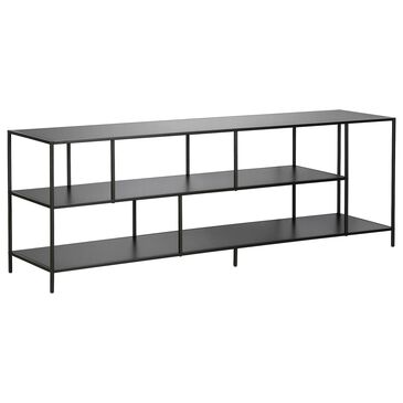 Hudson and Canal Winthrop Contemporary 70" TV Stand in Black, , large