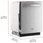 Whirlpool 24" Built-In Dishwasher with Total Coverage Wash and Auto Open Air Dry in Fingerprint Resistant Stainless Steel, , large