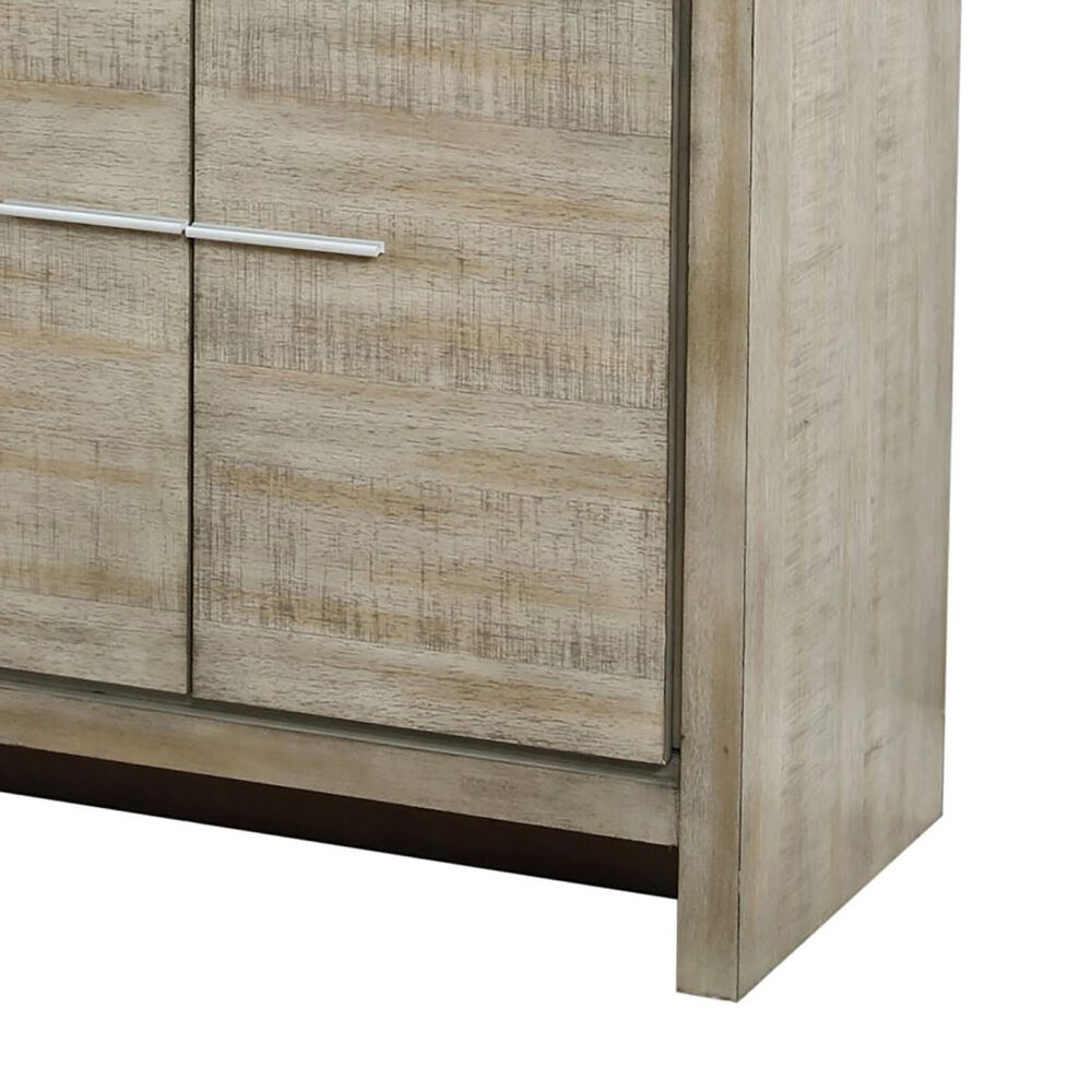 Lexora Home Lafarre 80&quot; Double Bathroom Vanity in Rustic Acacia with 2 cm White Quartz Top and Rectangular Sinks, , large