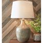 Ashley Mari Glass Table Lamp in Gray and Gold, , large