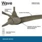 Minka-Aire Wave 52" Ceiling Fan in Driftwood, , large
