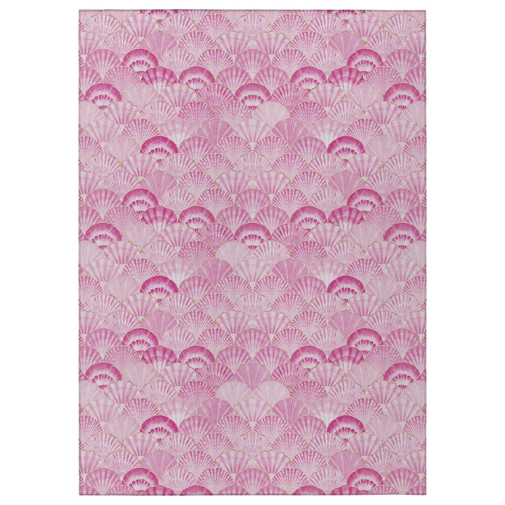 Dalyn Rug Company Seabreeze Animal Print 5" x 7"6" Blush Area Rug, , large
