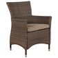 Global Note Collections Bella Steel Woven Dining Chair, , large