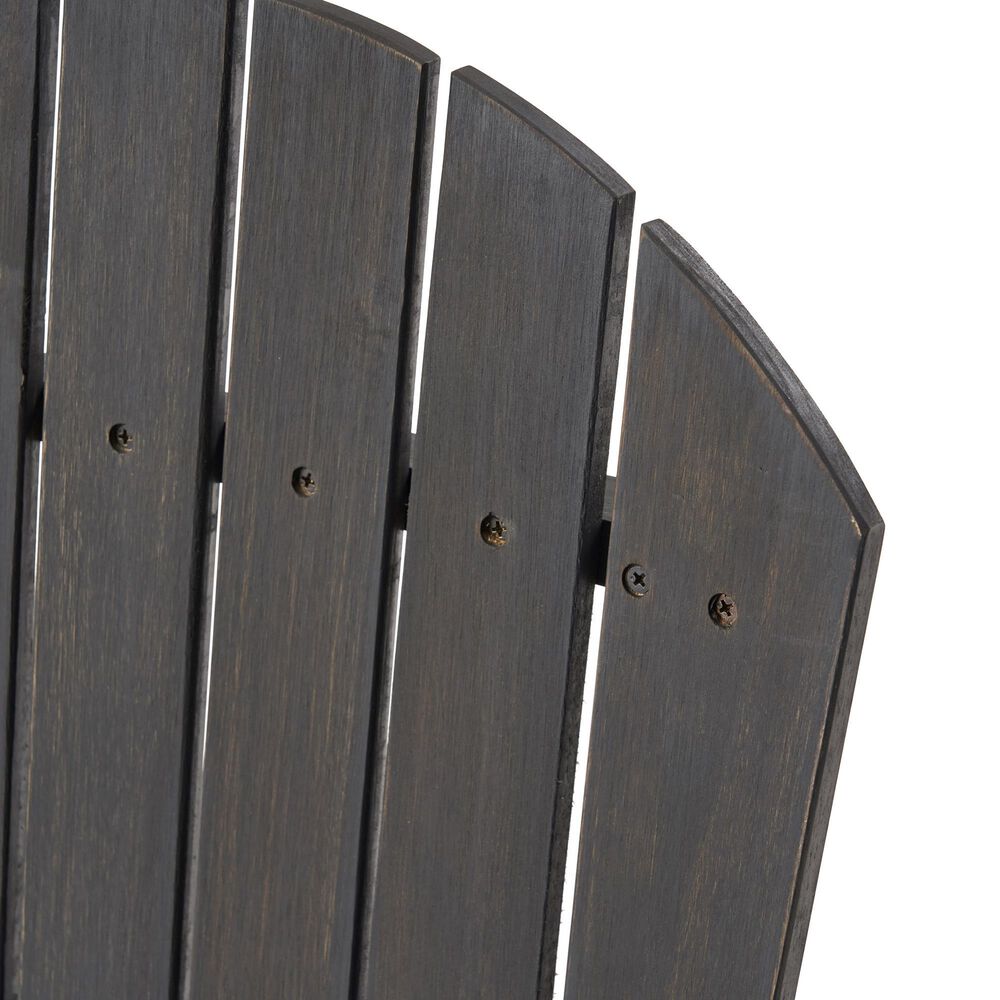 Hearth and Haven Outdoor Adirondack Dining Chair in Dark Grey &#40;Set of 2&#41;, , large