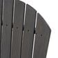 Hearth and Haven Outdoor Adirondack Dining Chair in Dark Grey (Set of 2), , large