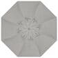Treasure Garden 11" Cantilever Umbrella with Black Base in Silver Linen, , large