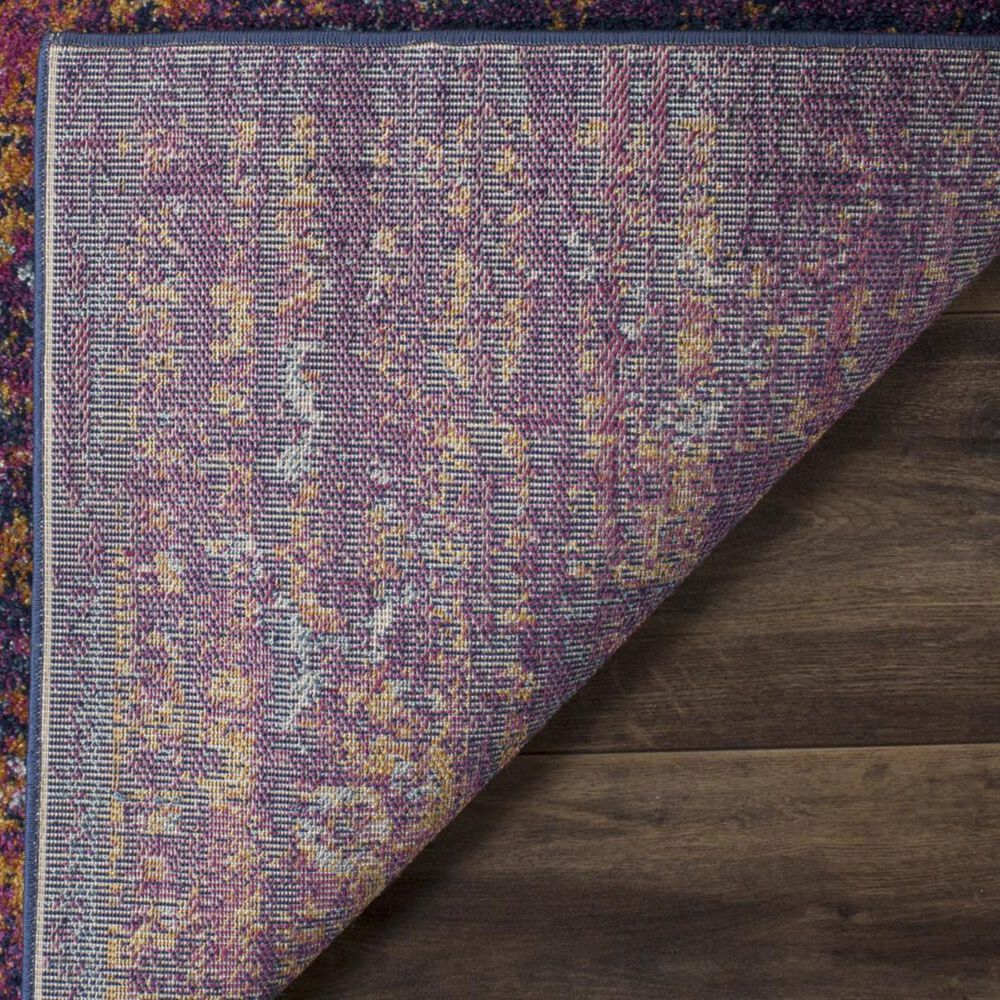 Safavieh Evoke EVK275F 2&#39;2&quot; x 15&#39; Blue and Fuchsia Runner, , large