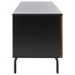 Safavieh Genevieve 54" Media Stand in Black and Walnut, , large