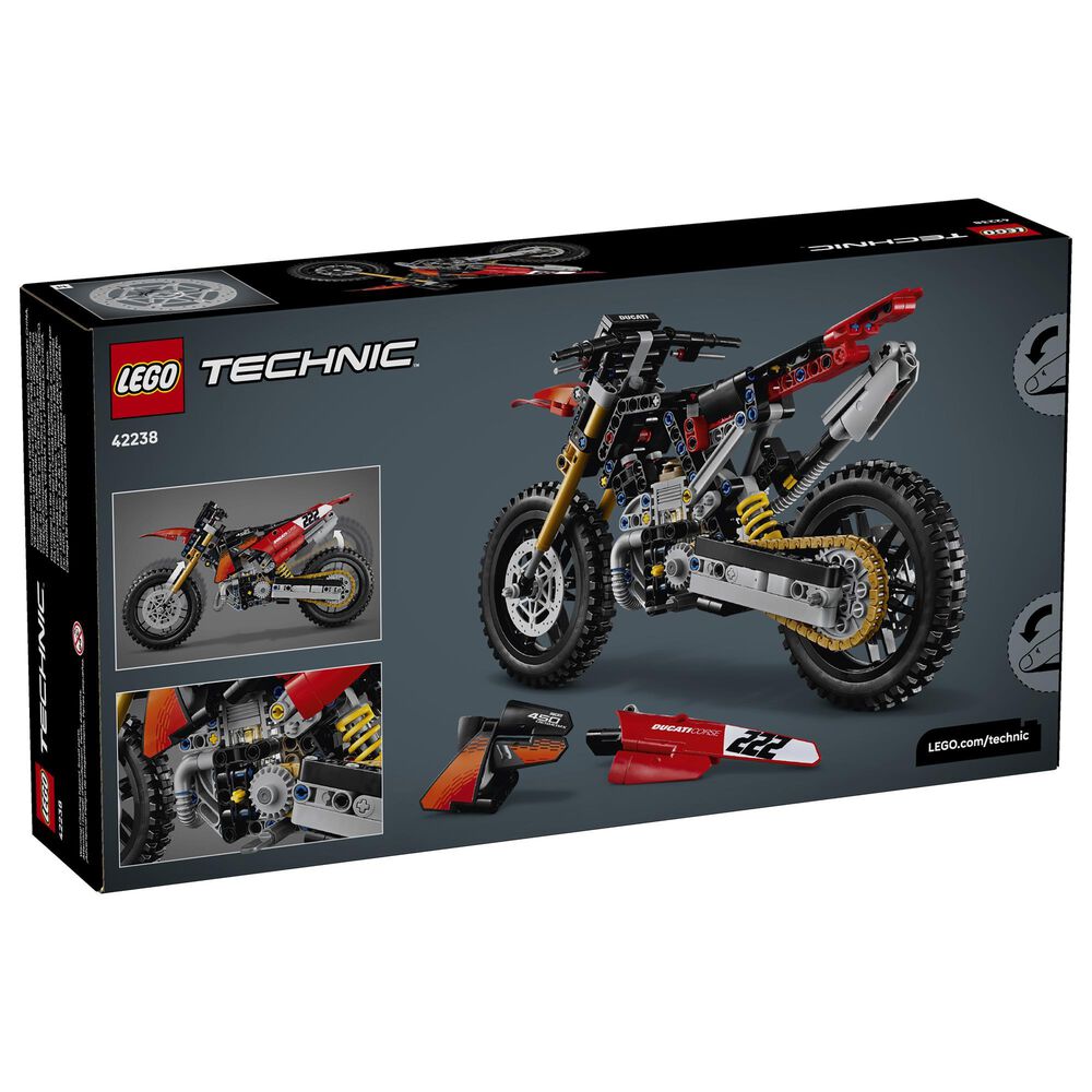 LEGO Technic Ducati Desmo450 MX Factory Motorcycle Building Set, , large
