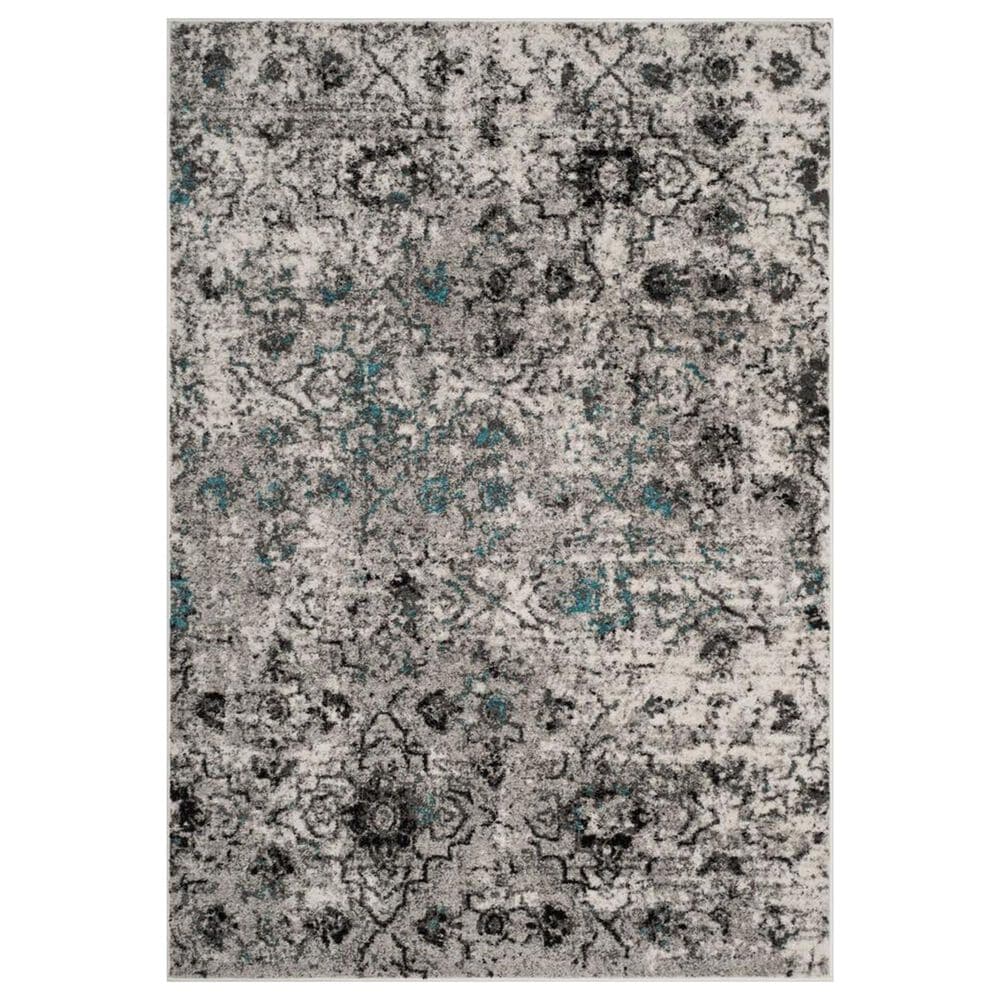 Safavieh Adirondack ADR135C 10" x 14" Grey and Black Area Rug, , large