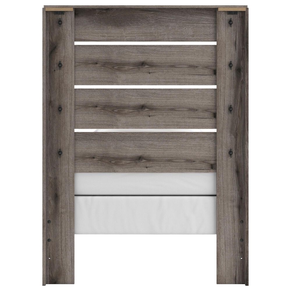 Ashley Graystorm Twin Panel Bed in Brown Gray, , large