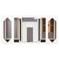 James Martin Vanities Palisades 48" Single Bathroom Vanity in Bright White with 3 cm White Zeus Quartz Top and Rectangular Sink, , large