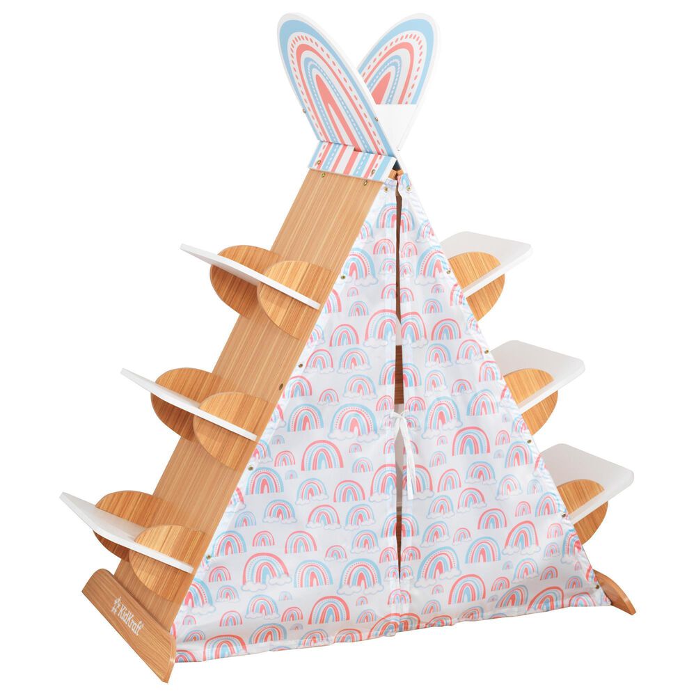 Kidkraft Arches 5-Piece Expandable Table and Bench Set in White and Oak, , large