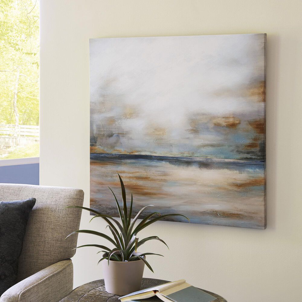 Ashley Weatheridge 35.63&quot; x 35.38&quot; Wall Art in Orange and Gray, , large