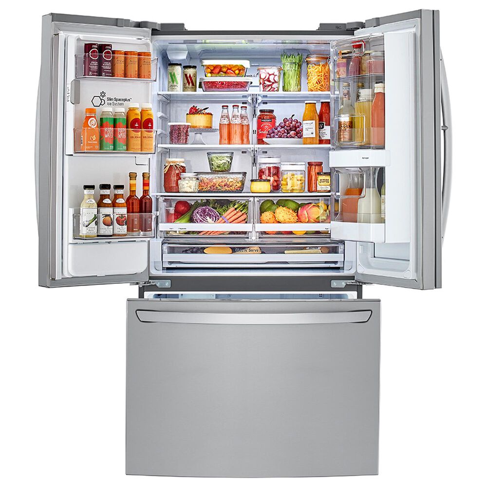 Lg 26 Cu Ft Smart Wi Fi Enabled Instaview Door In Door Refrigerator In Stainless Steel Nebraska Furniture Mart