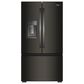 Whirlpool 23.4 Cu. Ft. 3-Door Depth French Door Refrigerator in Black Stainless Steel, , large