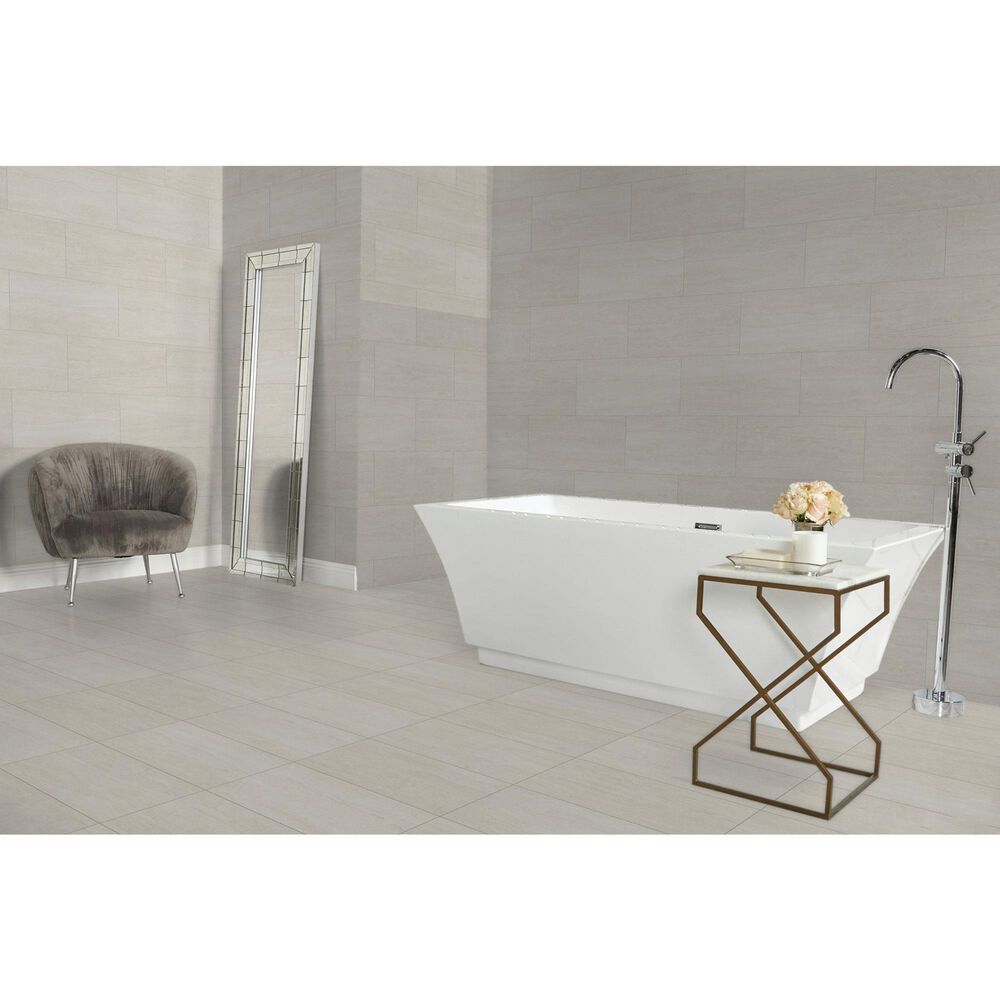 Dal-Tile Haddonstone Peony Rectangle Vein Cut 12" x 24" Matte Porcelain Tile, , large