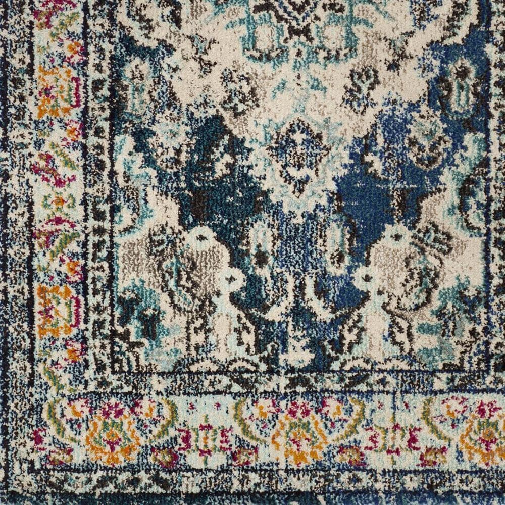 Safavieh Monaco MNC243N-212 2&#39;2&quot; x 12&#39; Navy/Light Blue Runner, , large