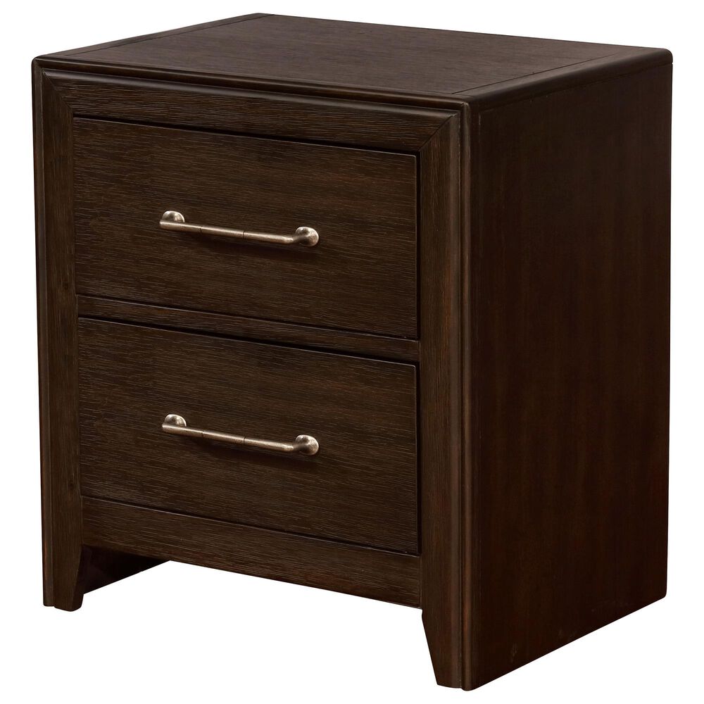 Furniture of America Guzman 2 Drawer Nightstand in Walnut, , large