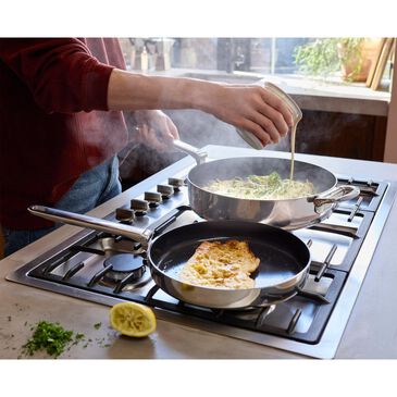Joseph Joseph Space Steel 9.5" Non-Stick Frying Pan with Folding Handle in Stainless Steel, , large