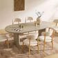 GARVEE 71" Oval Dining Table in Gray - Table Only, , large