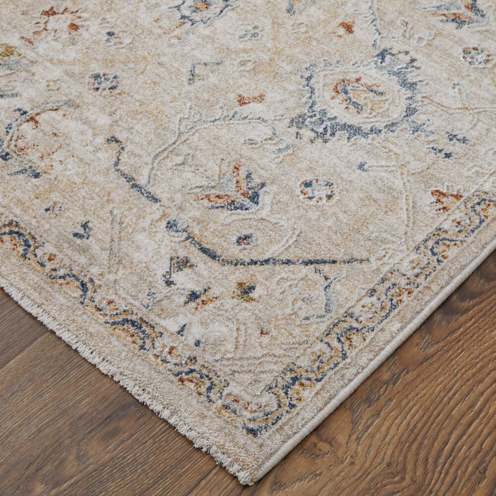 Feizy Pasha 39M6F 5&#39; x 7&#39;6&quot; Beige and Blue Area Rug, , large