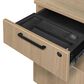 Regency Global Sourcing Legacy 71" L-Shaped Desk with Double Pedestal Drawer Unit in Noble Oak, , large