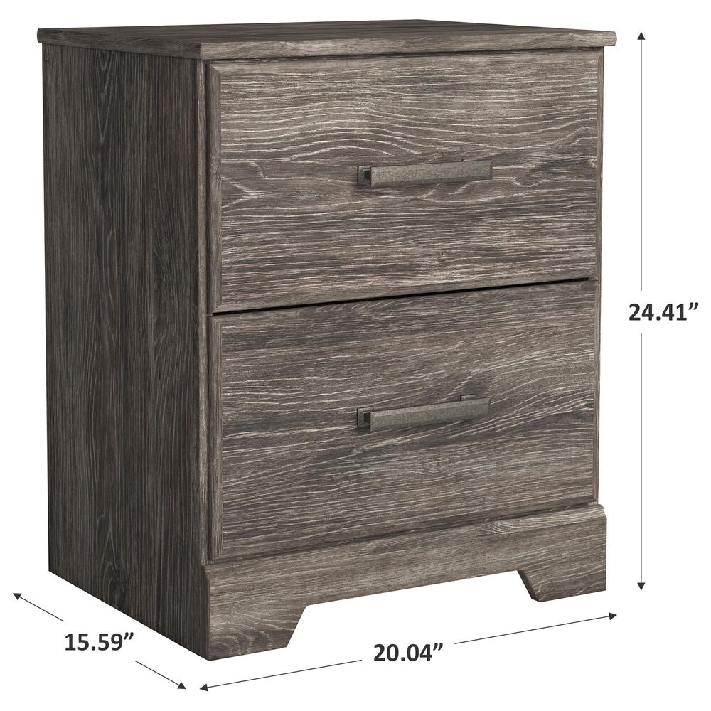 Signature Design by Ashley Ralinksi 2 Drawer Nightstand in Gray, , large