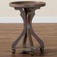 Baxton Studio Westlyn End Table in Antique Brown, , large