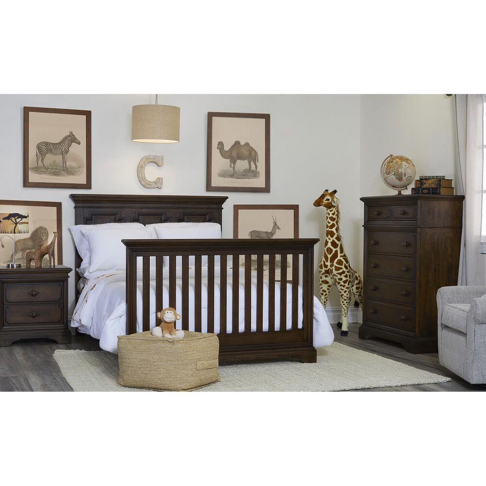 Kingsley Baby Amherst Full Bed Conversion Kit in Burnt Oak NFM