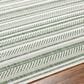 Surya Eagean EAG-2422 Grass Green, Ivory, Dark Green and Seafoam 6"7" Square Indoor/Outdoor Area Rug, , large