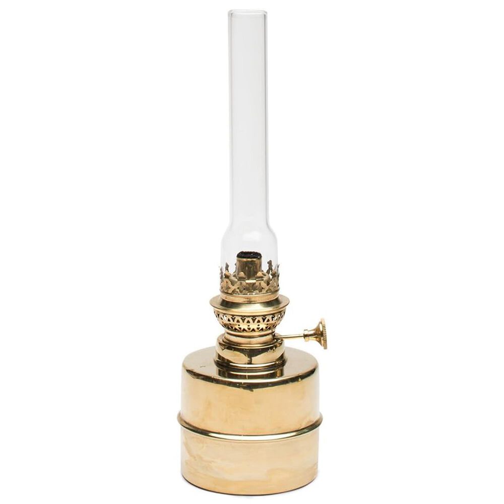 Timberlake 13" Oil Table Lamp in Antique Brass, , large