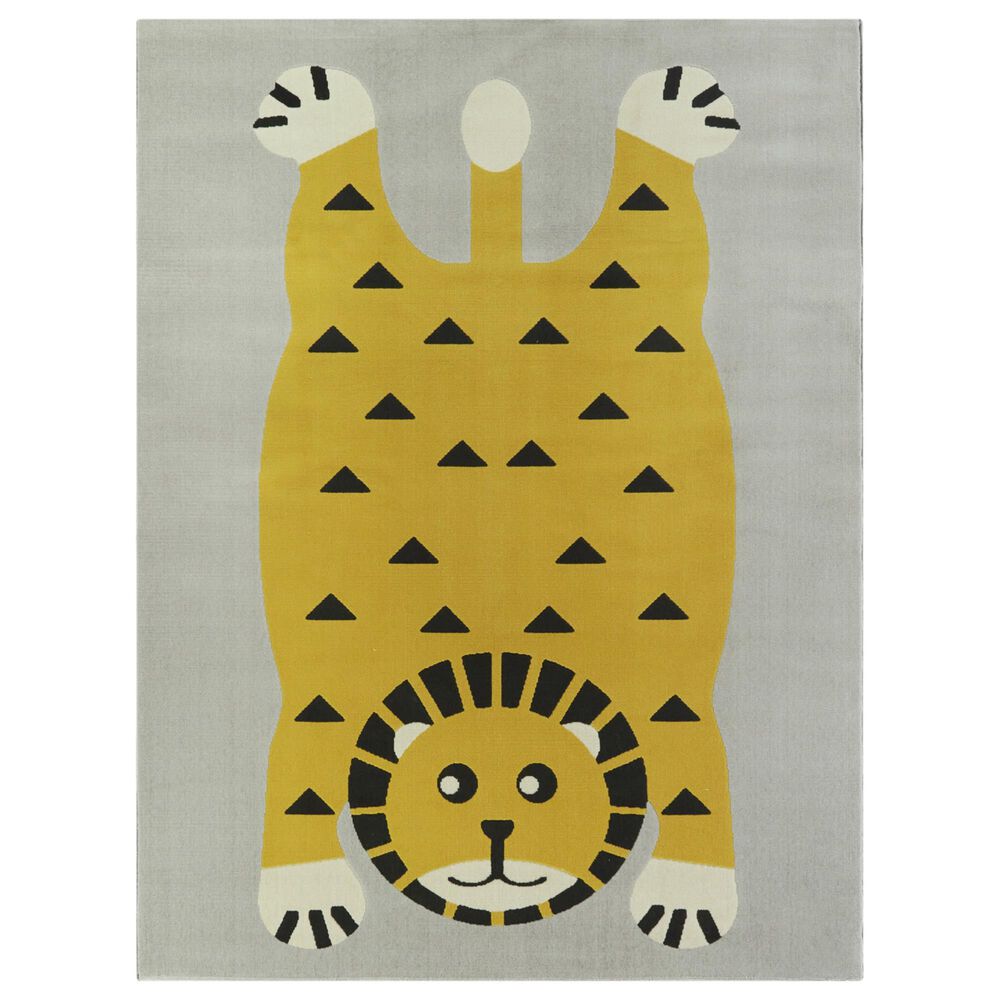 Balta Rugs Little Lion 3"11" x 5"7" Yellow Kids Area Rug, , large