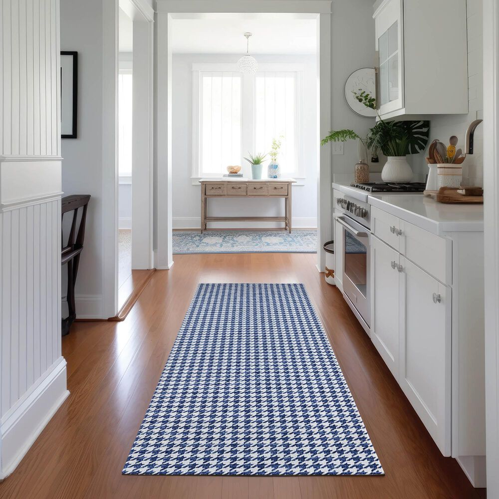 Dalyn Rug Company Hinton 2&#39;3&quot; x 12&#39; Navy Indoor/Outdoor Runner, , large