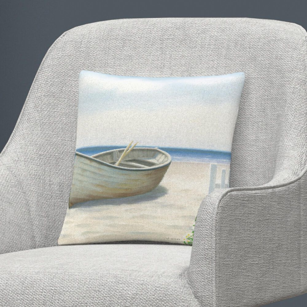 Timberlake James Wiens 'Beach Days I' 16 x 16 Decorative Throw Pillow, , large