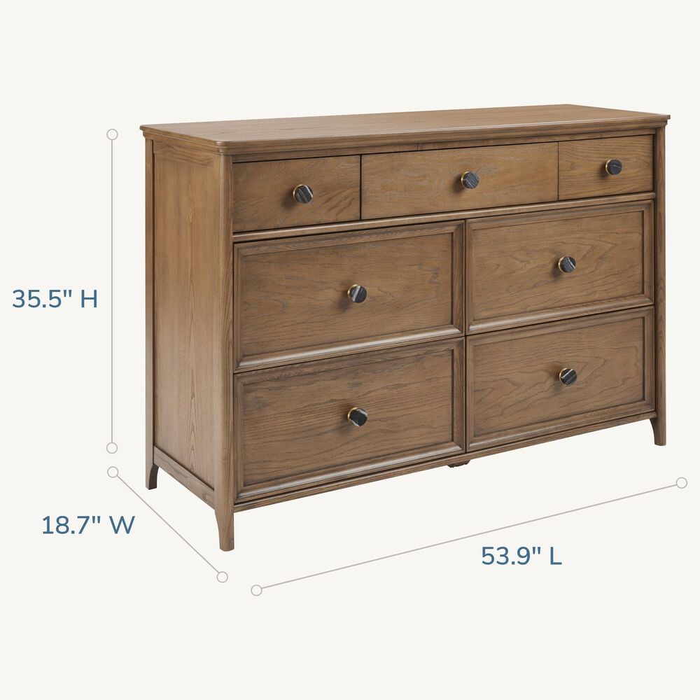 Maxi Cosi Quiet Luxury 7-Drawer Dresser in Dolce Oak, , large