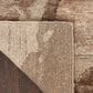 Nourison Silk Shadows 3"9" x 5"9" Beige and Silver Area Rug, , large