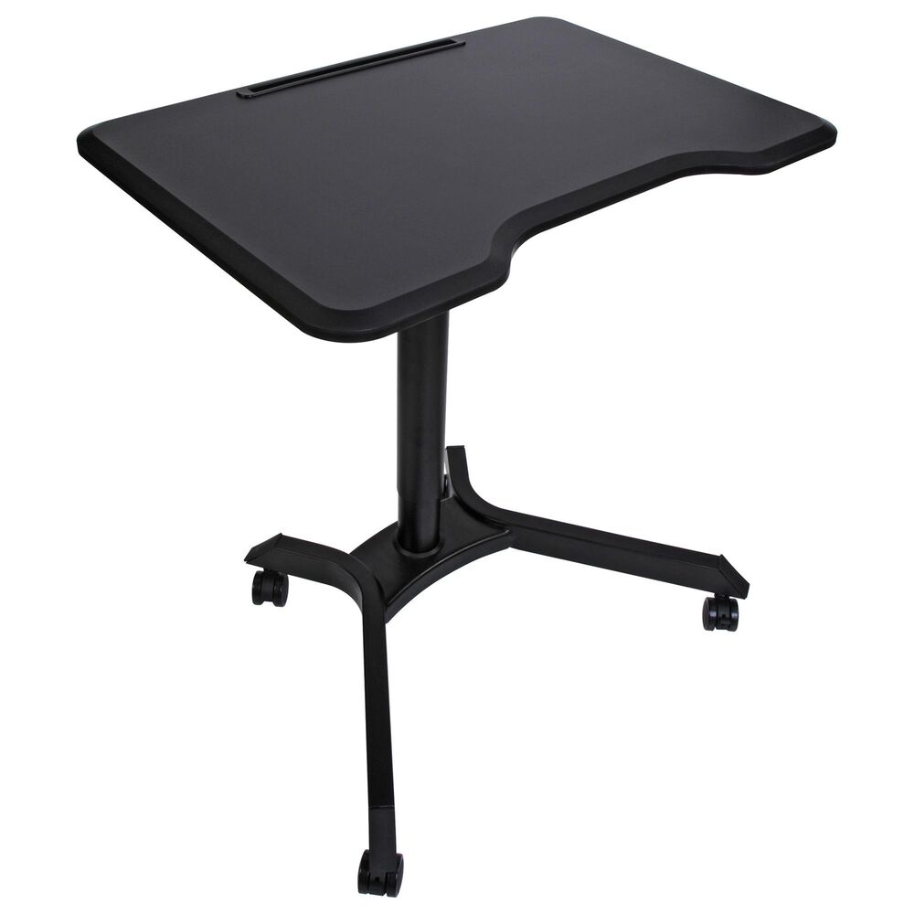 HP Adjustable Sit/Stand Laptop Desk in Black, , large