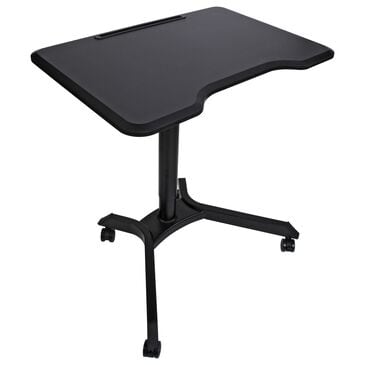 HP Adjustable Sit/Stand Laptop Desk in Black, , large