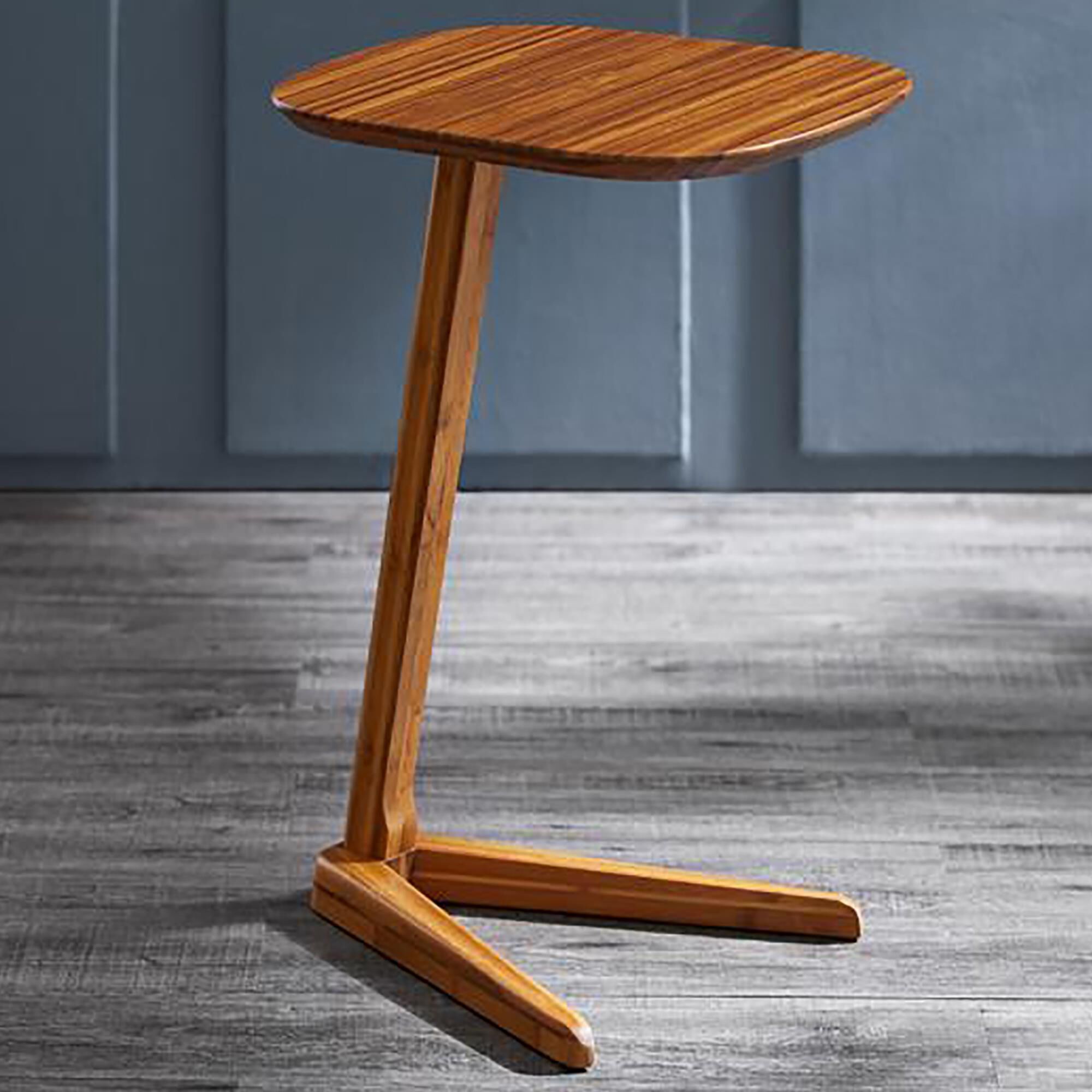 Natural Bamboo Furnishings Side Table in Amber