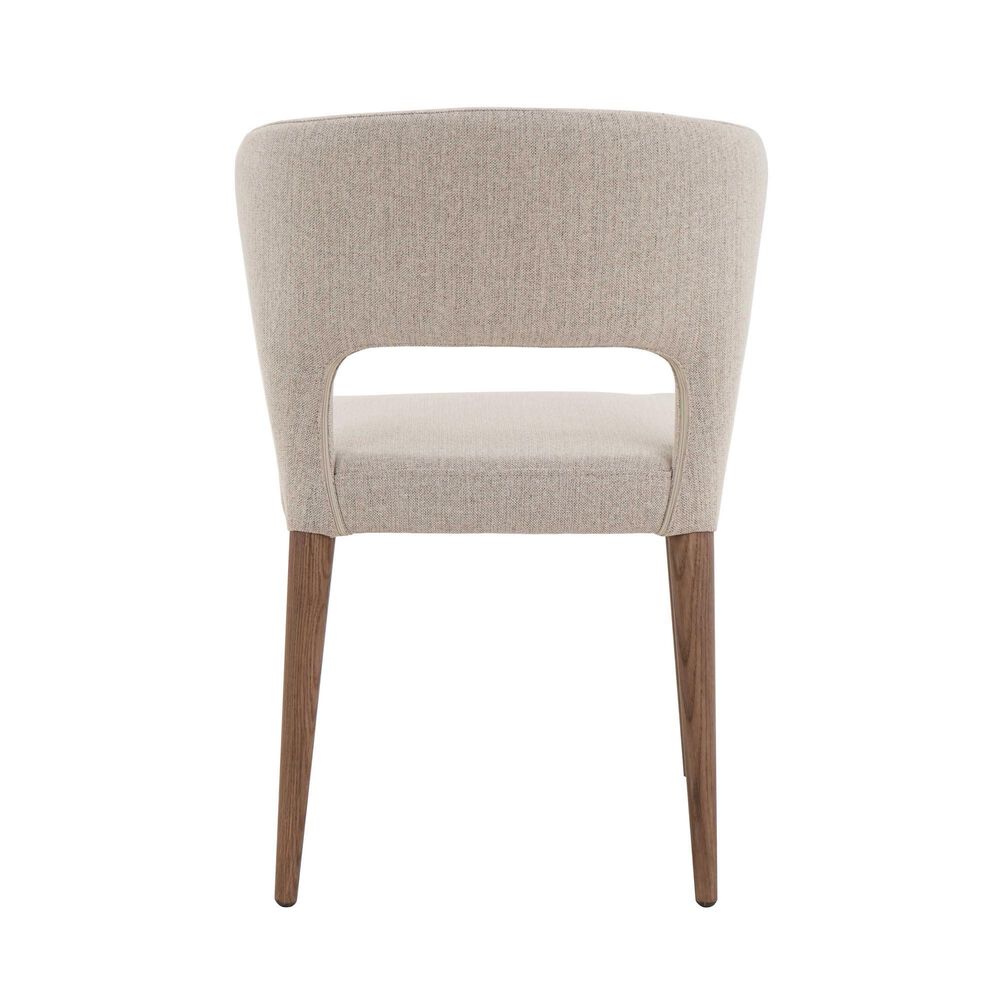Monroe Ruby Dining Table and 6 Dining Chairs in Gloss White and Natural, , large